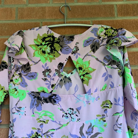 ASOS🌸Floral Tie Midi Dress - Picture 5 of 5